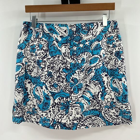 Lilly Pulitzer Women's Marigold Skort - Blue/White - 6 - Picture 8 of 8